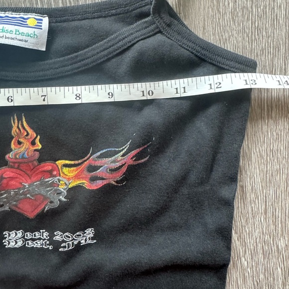 Vintage 2003 Bike Week Flame Baby Tank size Small - Picture 6 of 7